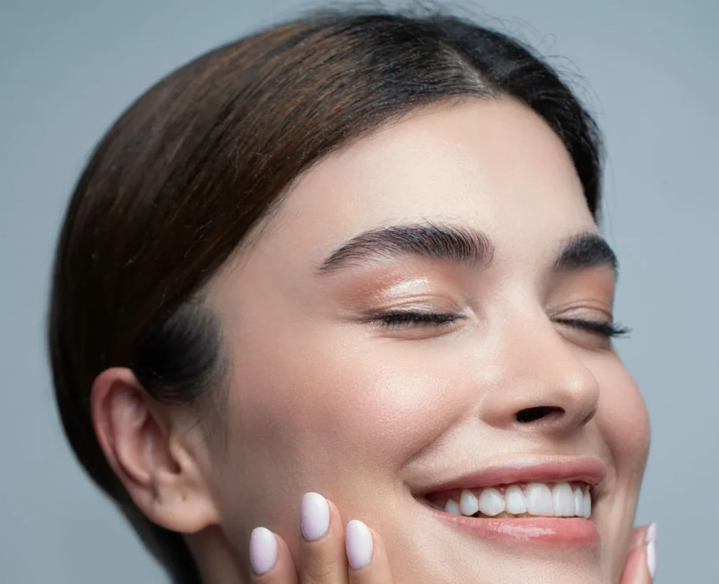 Fresh, hydrated facial skin after ANEW Revigen treatment